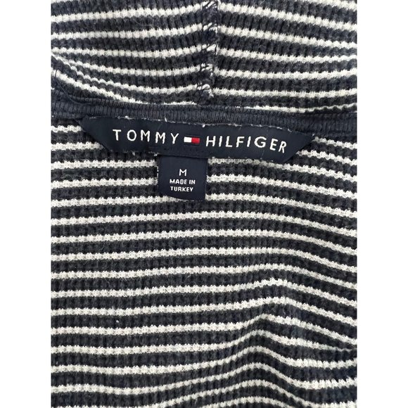 Tommy HilfigerJunior Long Sleeve Full Zip Hooded Striped Sweatshirt Size M - Picture 4 of 11